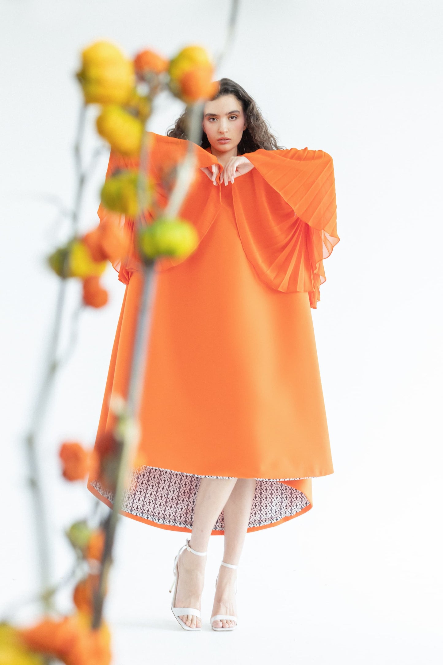 A-LINE CREPE DRESS