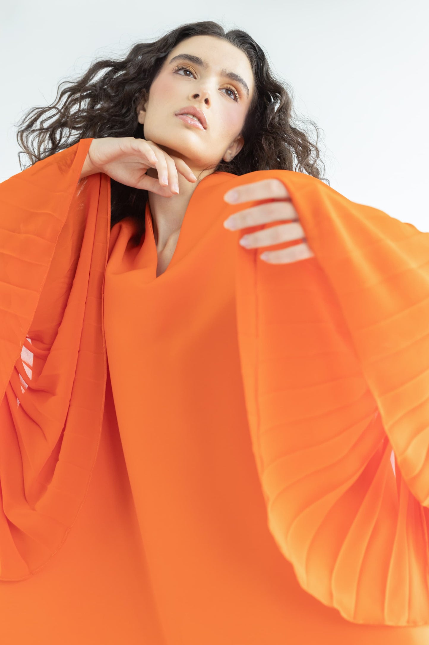 A-LINE CREPE DRESS
