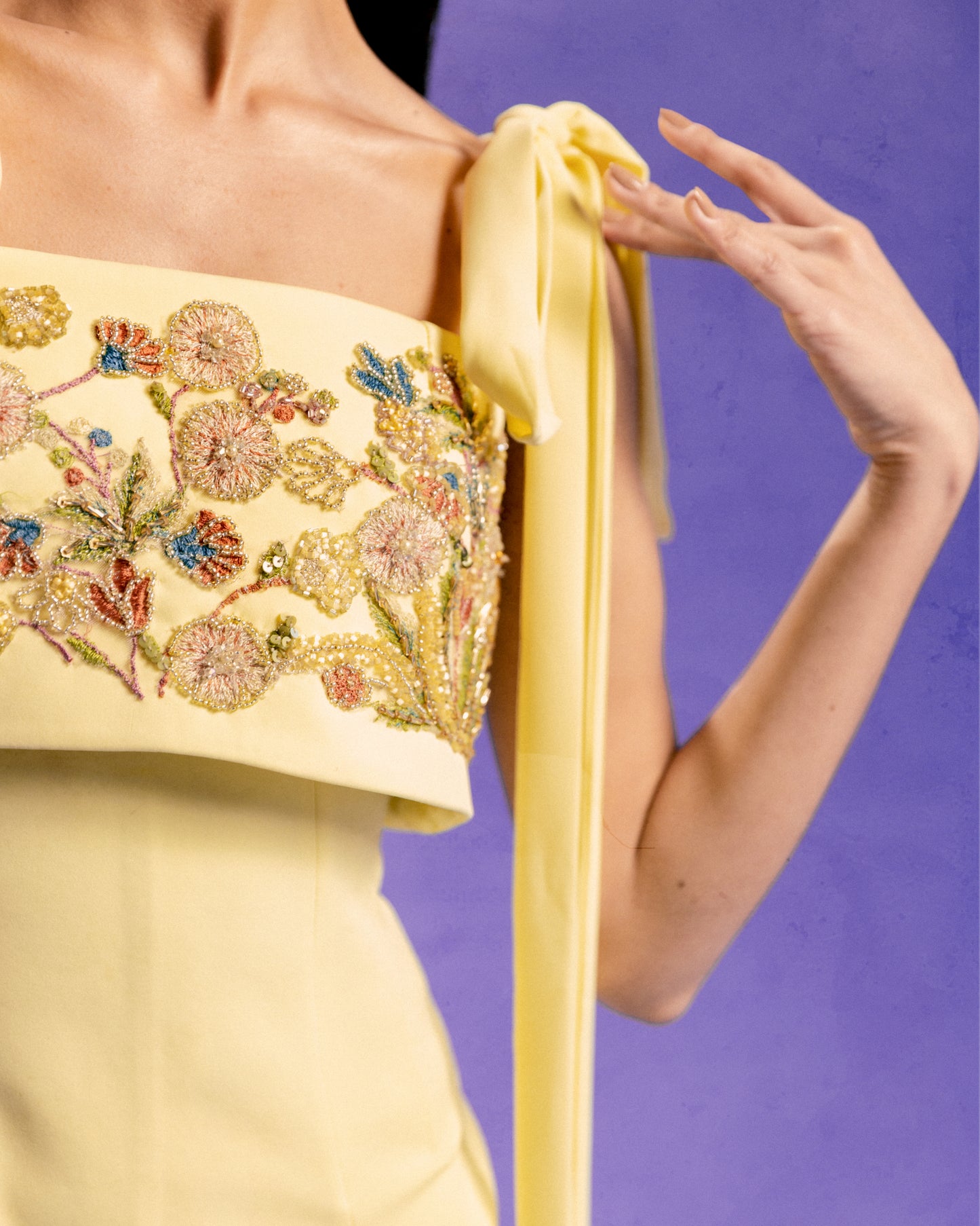 FRENCH VANILLA LONG DRESS