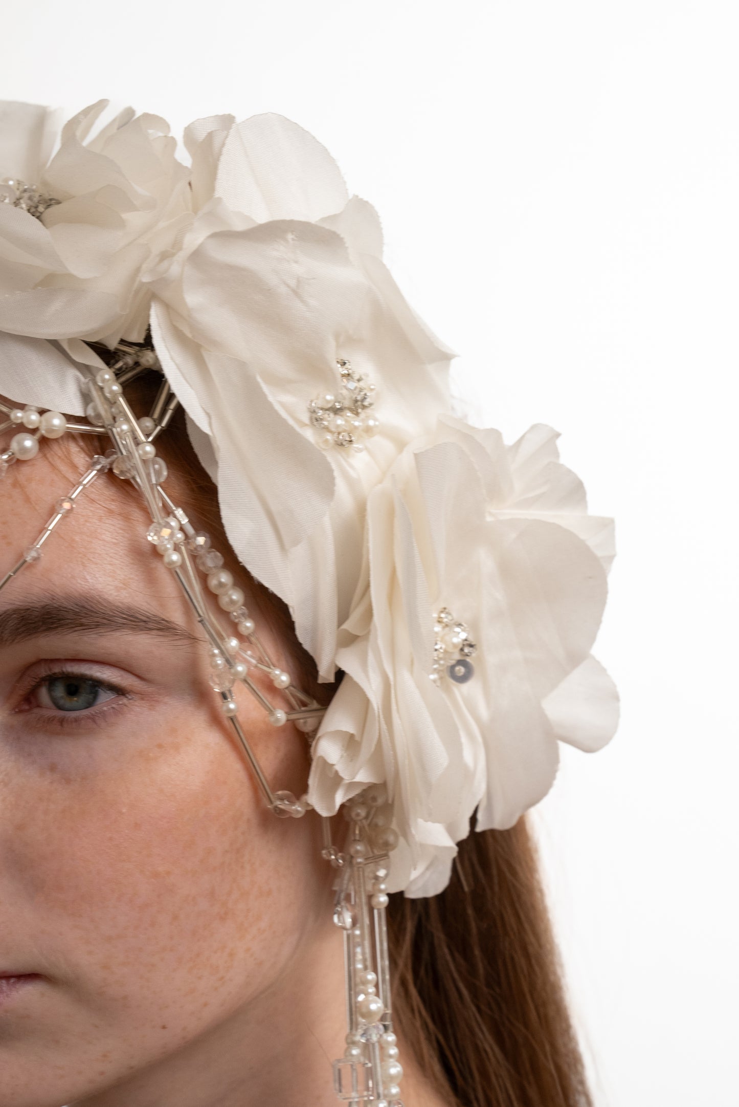 BEADED FLORAL HEADPIECE