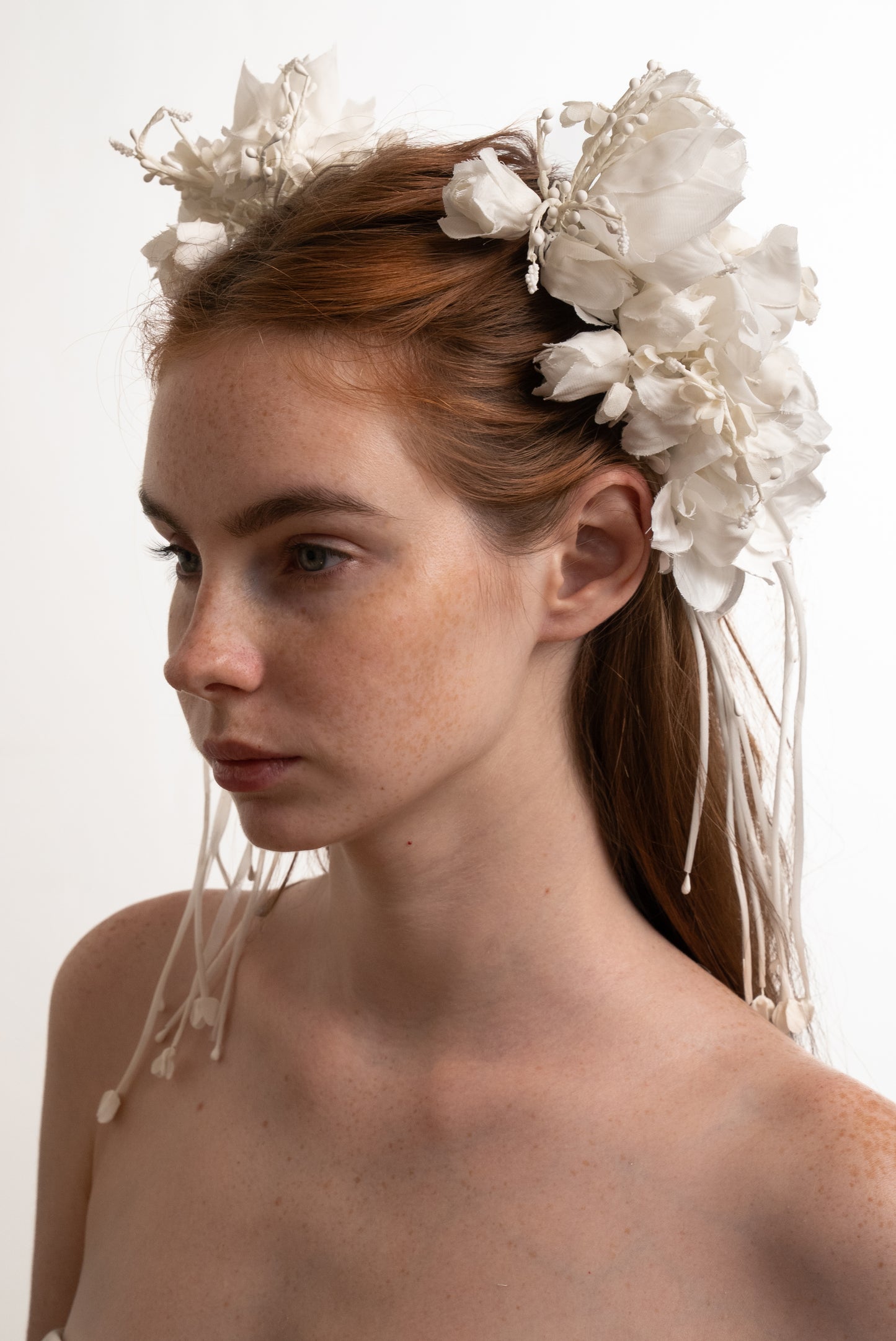 3D TAFFETA FLOWER HEADPIECE