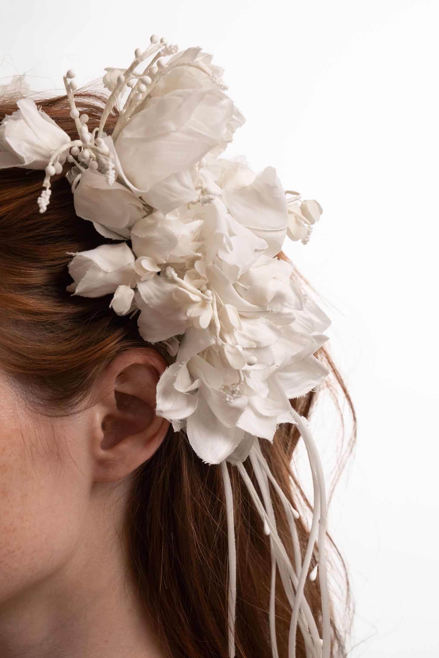 3D TAFFETA FLOWER HEADPIECE