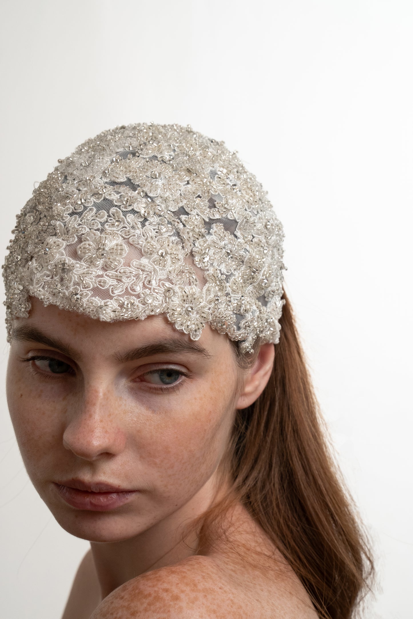 FRENCH LACE HEADPIECE