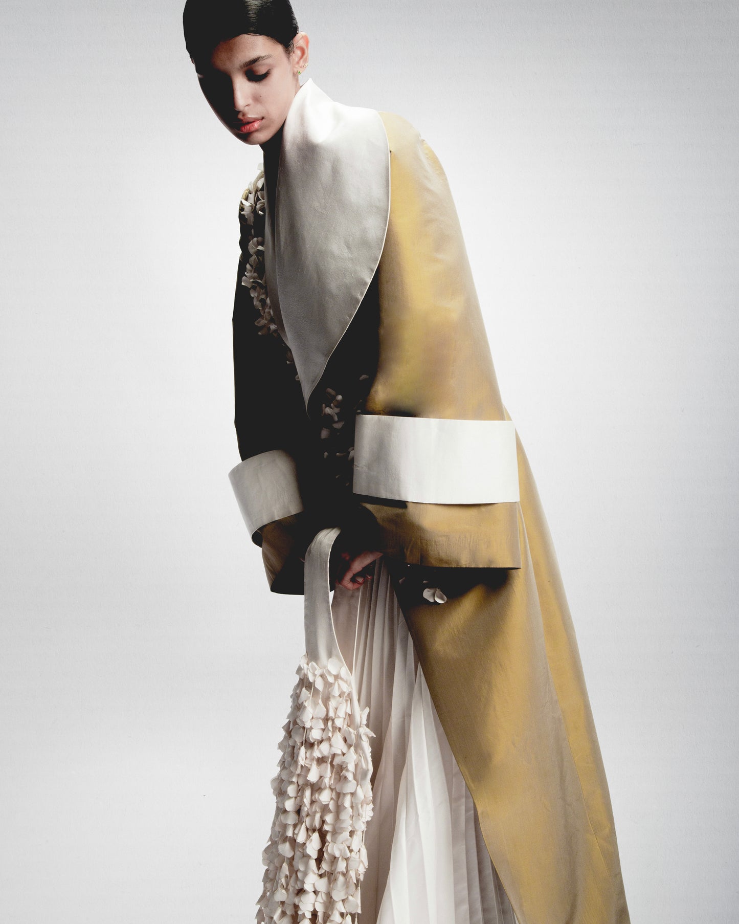 Olive Tafta Coat