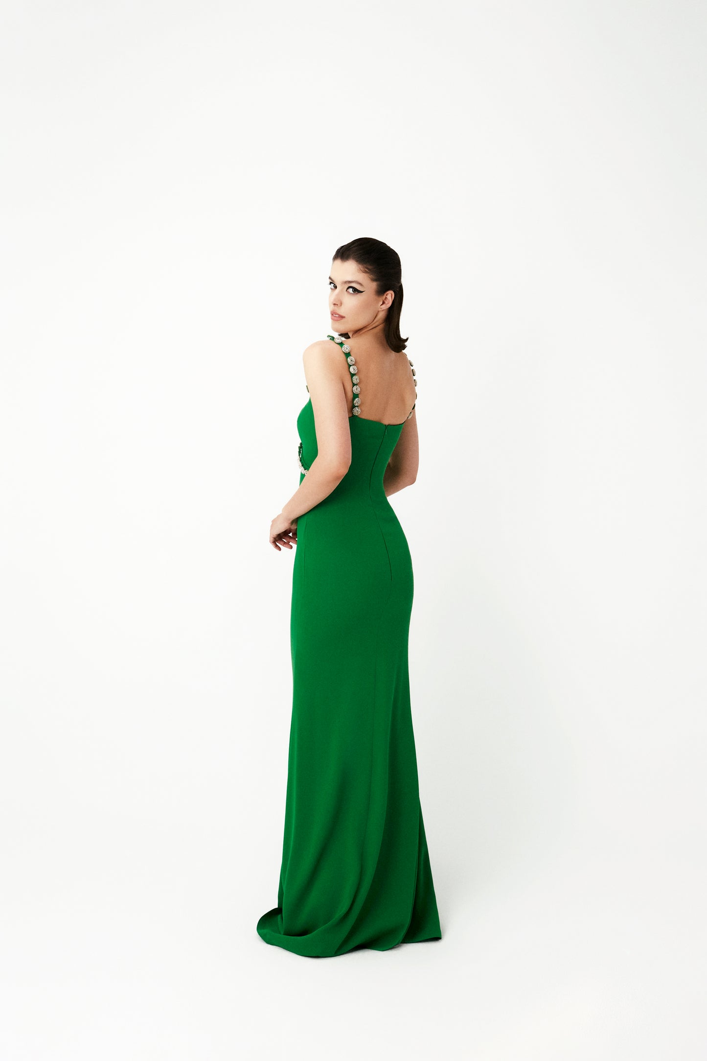 LONG CREPE DRESS