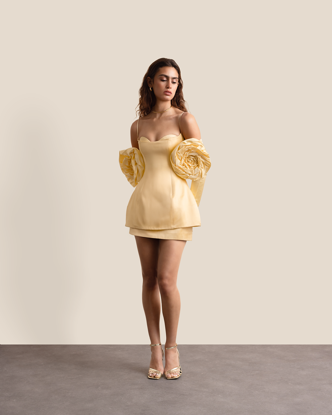 Butter yellow dress