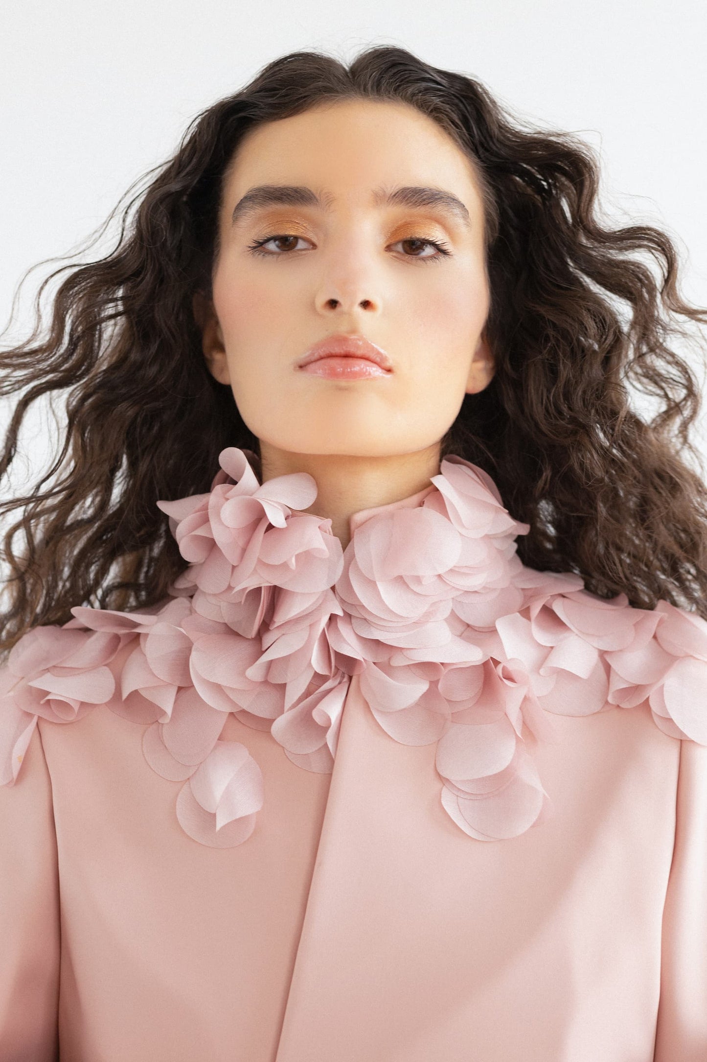 PLEATED CHIFFON PANTSUIT