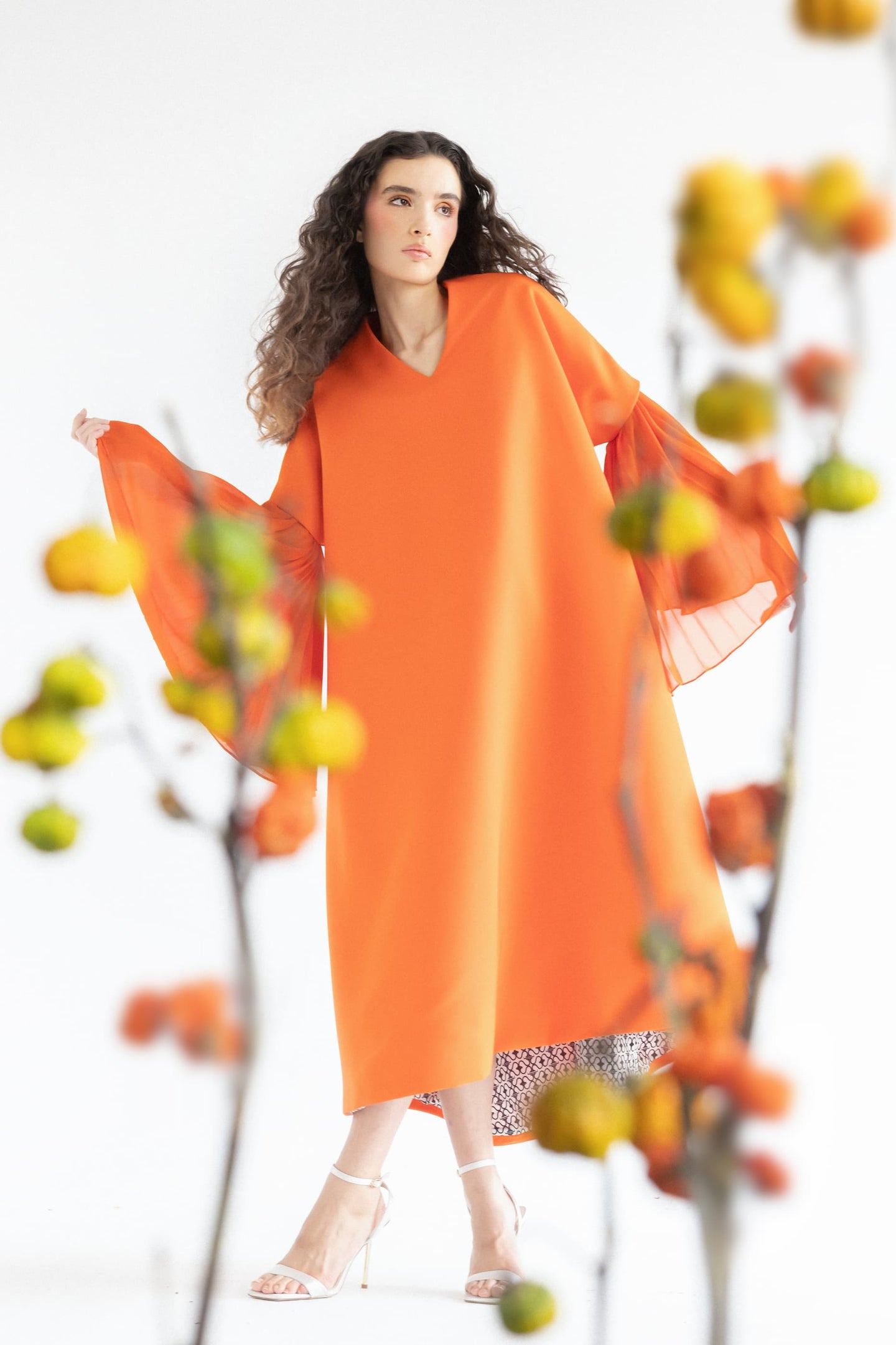 A-LINE CREPE DRESS