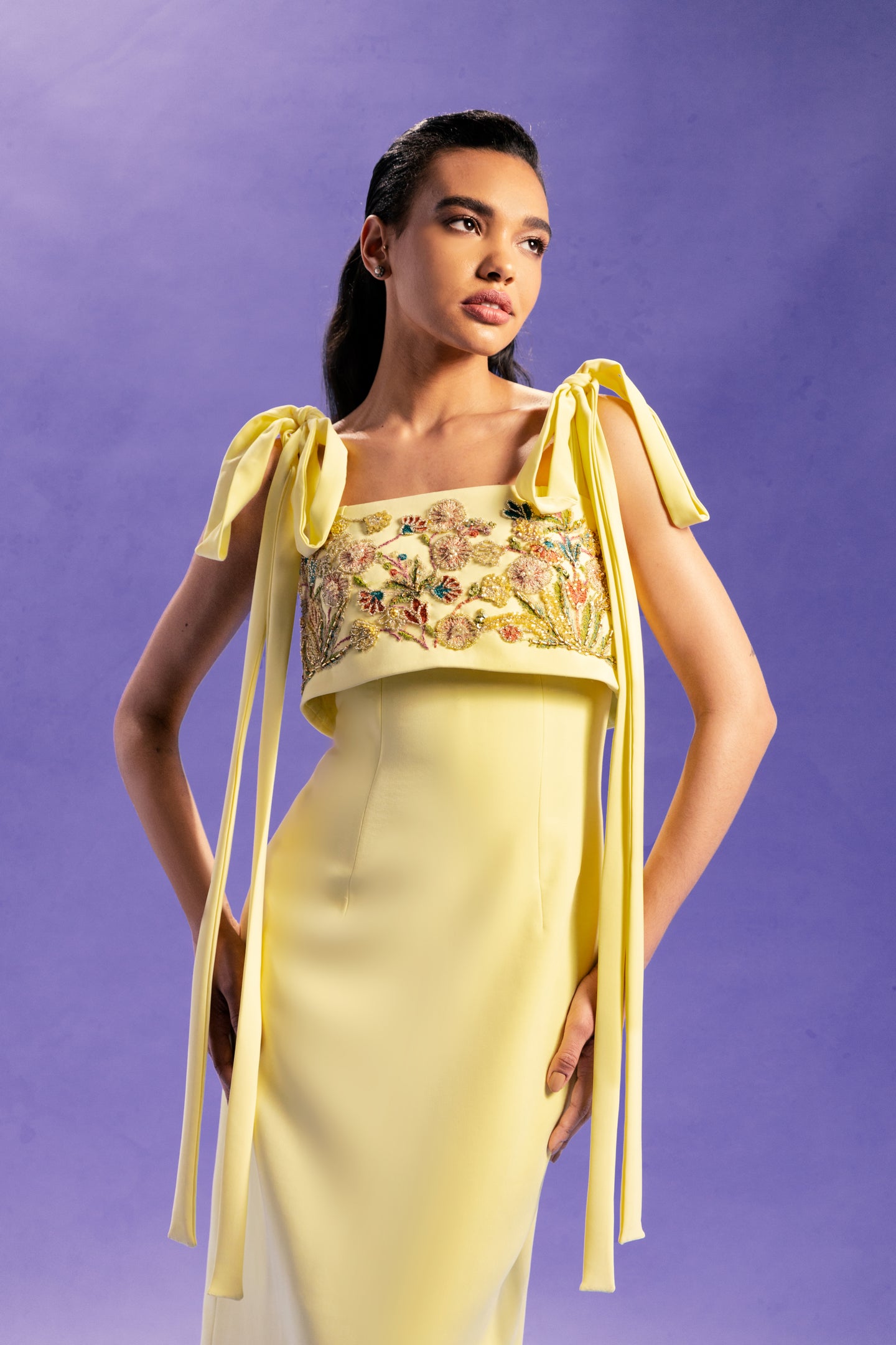 FRENCH VANILLA LONG DRESS