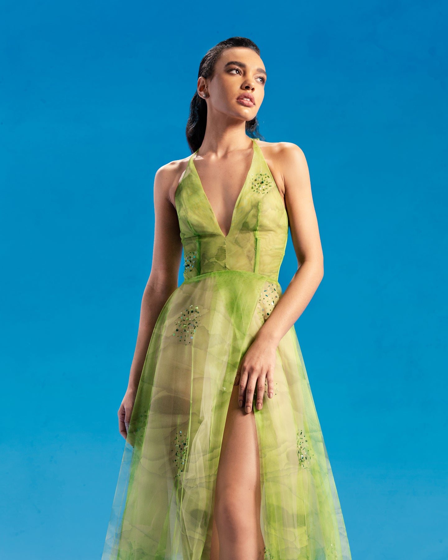 HALTER LONG DRESS