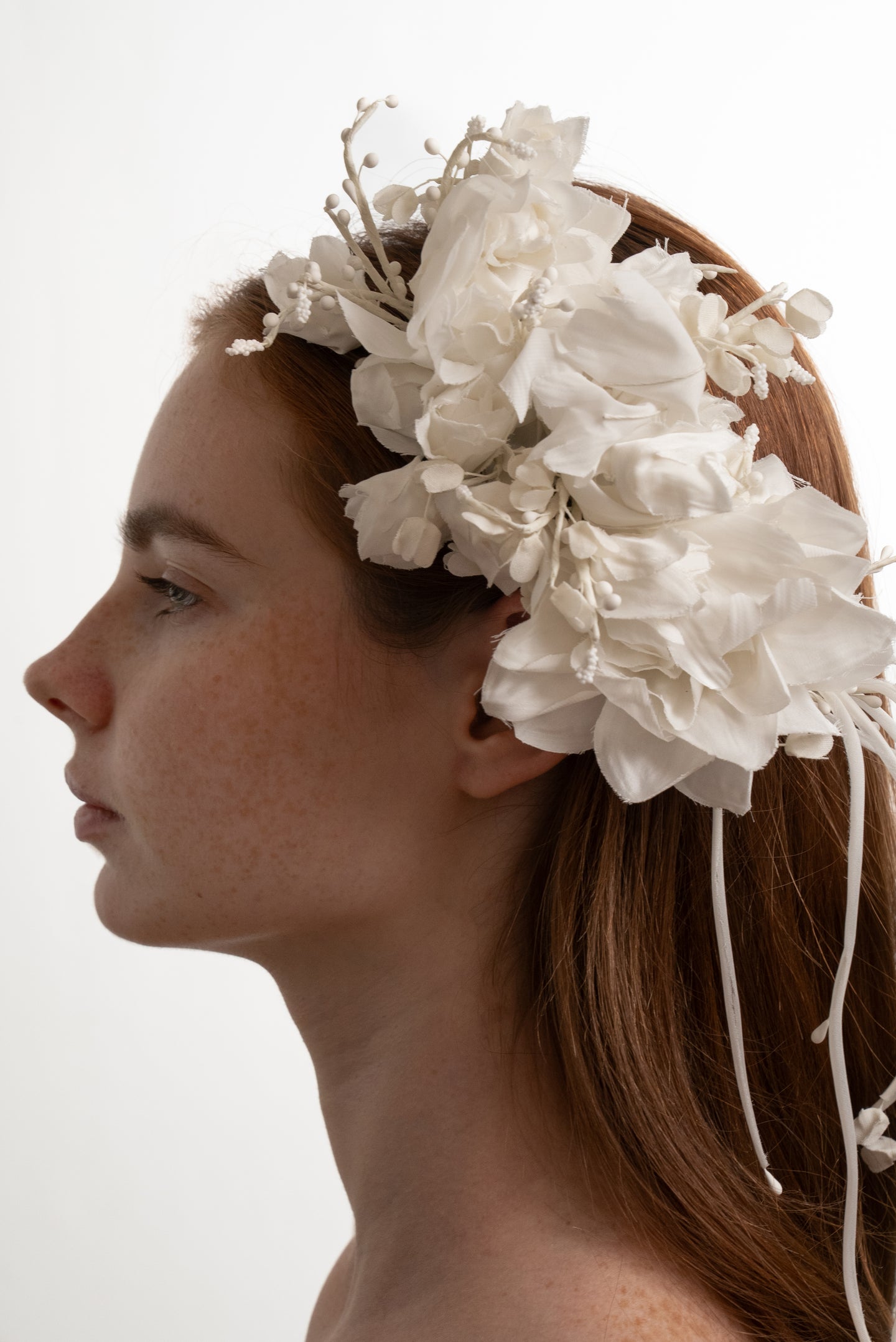 3D TAFFETA FLOWER HEADPIECE
