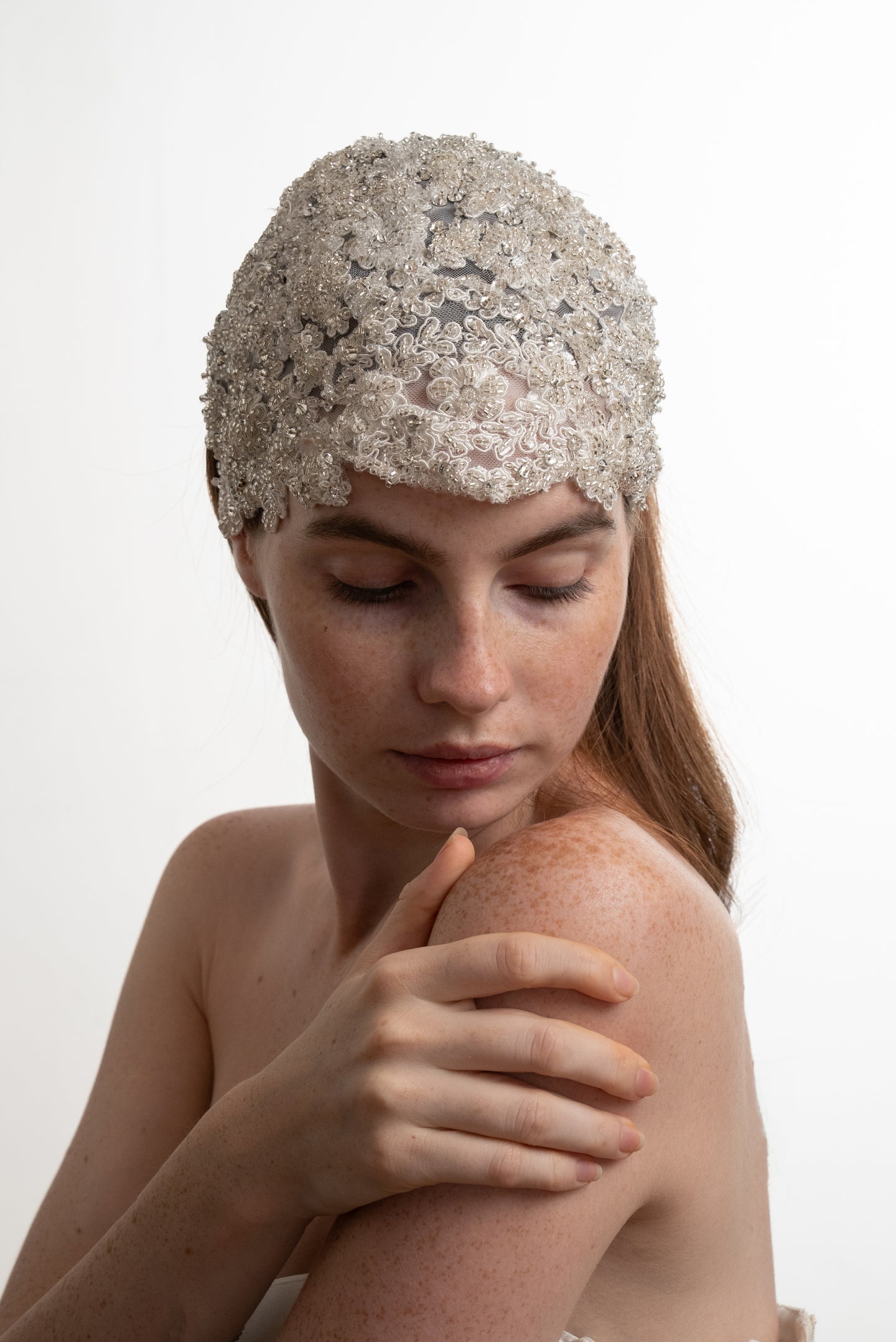 FRENCH LACE HEADPIECE