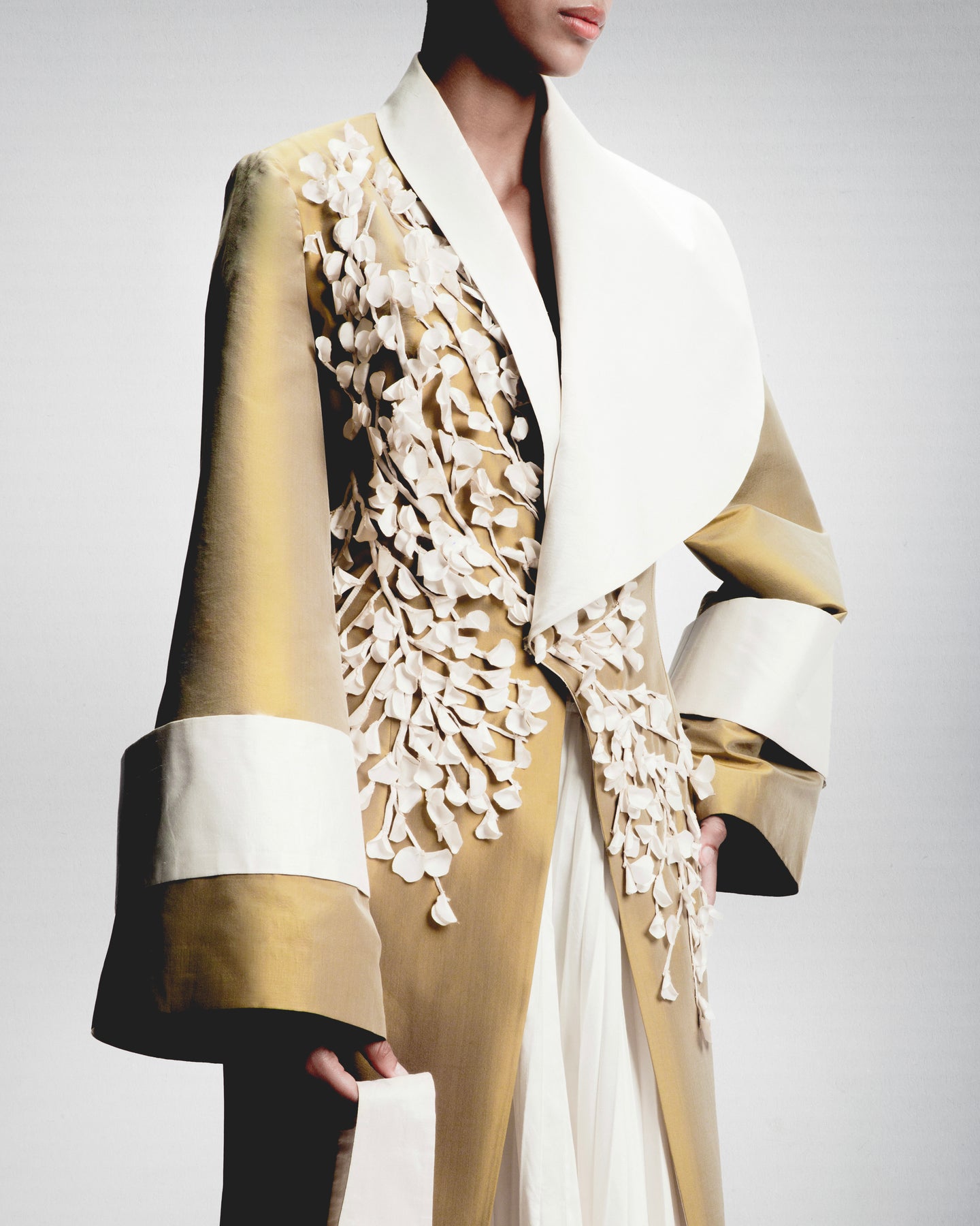 Olive Tafta Coat