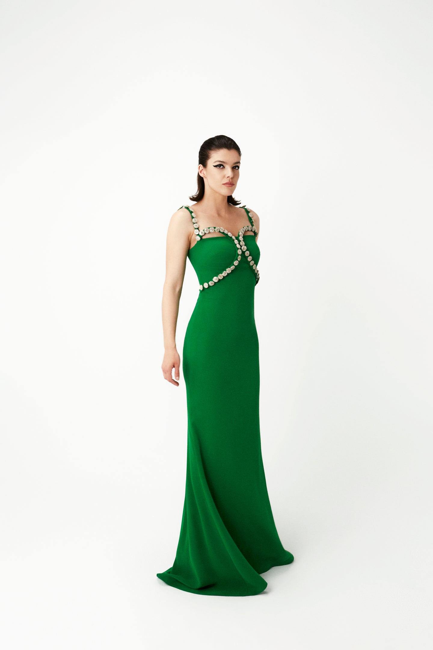 LONG CREPE DRESS