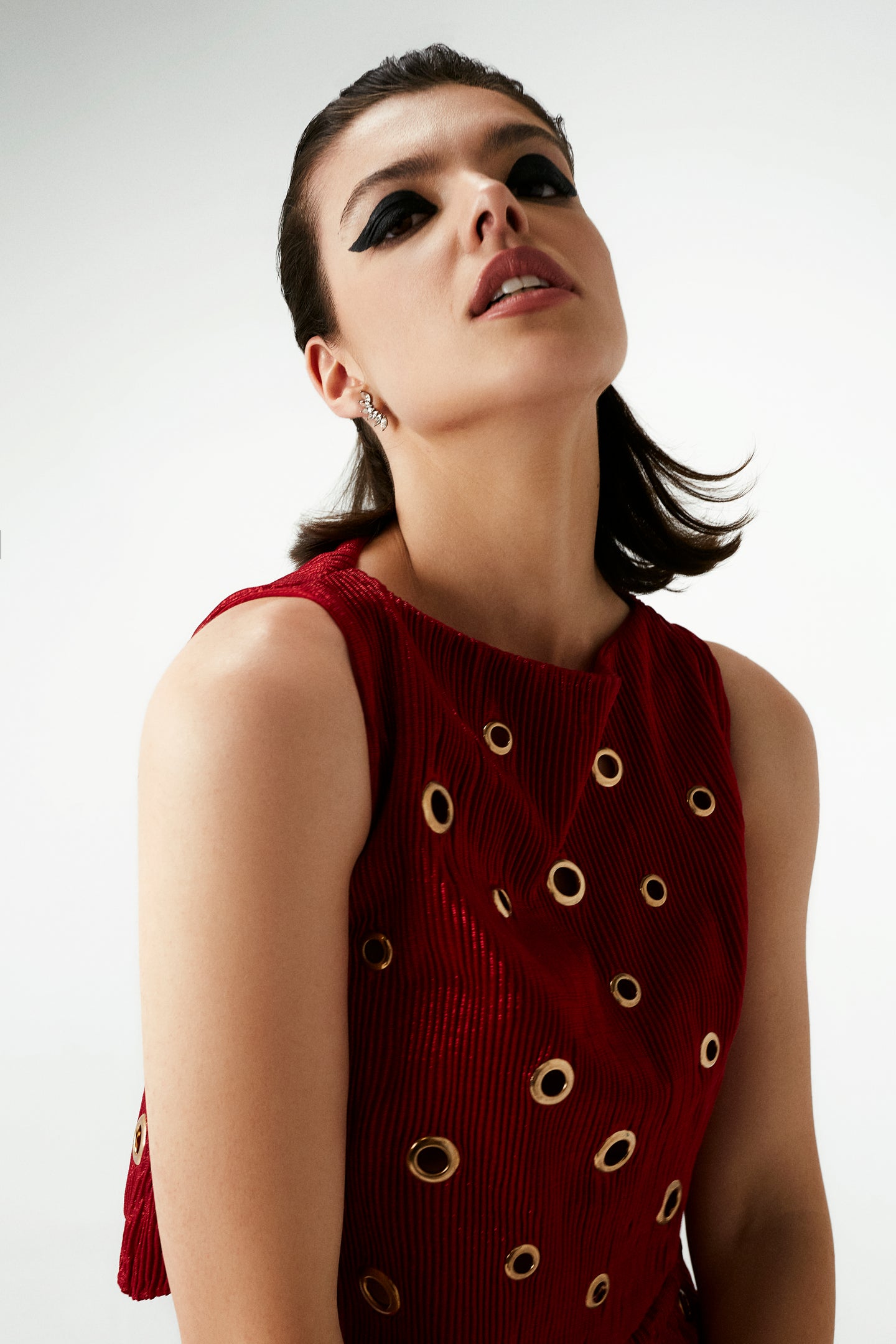 PLEATED DISCO TOP